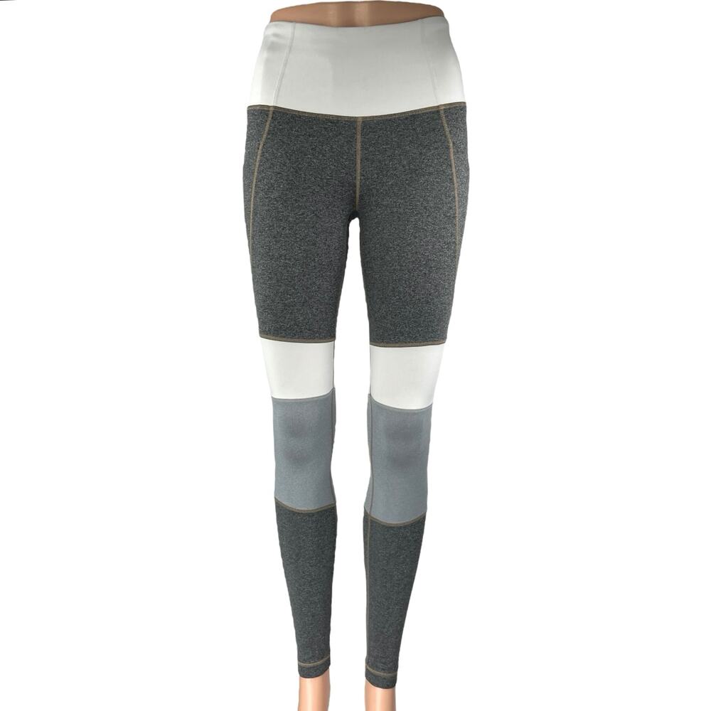 Athleta Modblock Salutation Colorblock Skinny Athletic Yoga Leggings Pants Sz XS